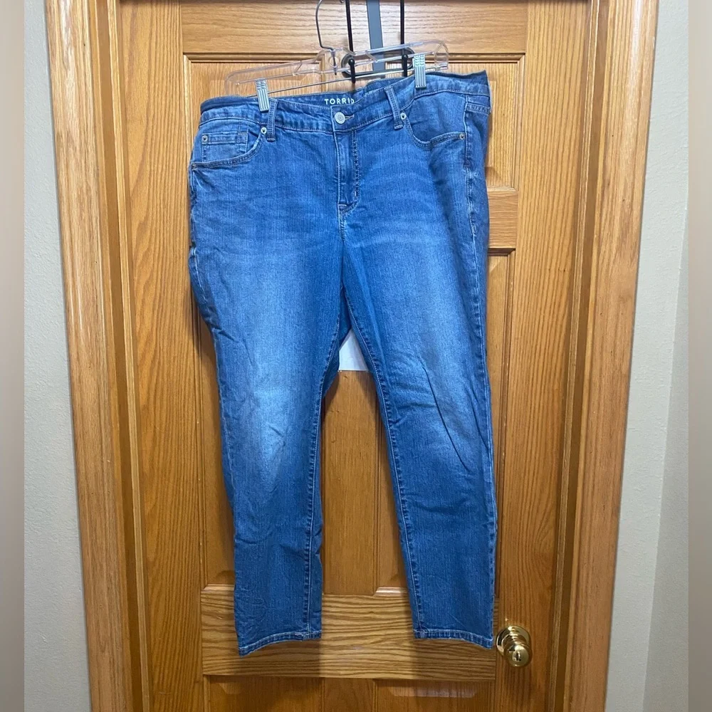 Torrid Blue Women’s Jeans Perfect Skinny Ankle Vintage Stretch 16R - Picture 1 of 5